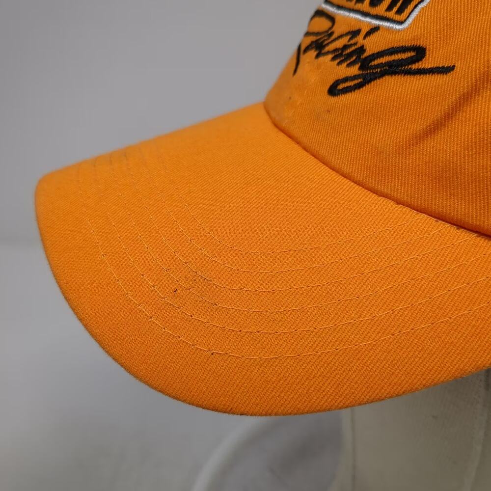 AMC Baseball Cap Orange OS Yellow Racing Embroidered Adjustable Slideback Hat - Picture 5 of 10